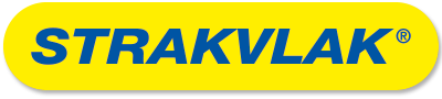 Ovaal strakvlak logo in blauw en geel